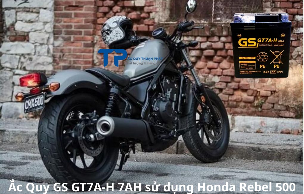 Ắc Quy GS GT7A-H sử dụng xe Honda Rebel 500