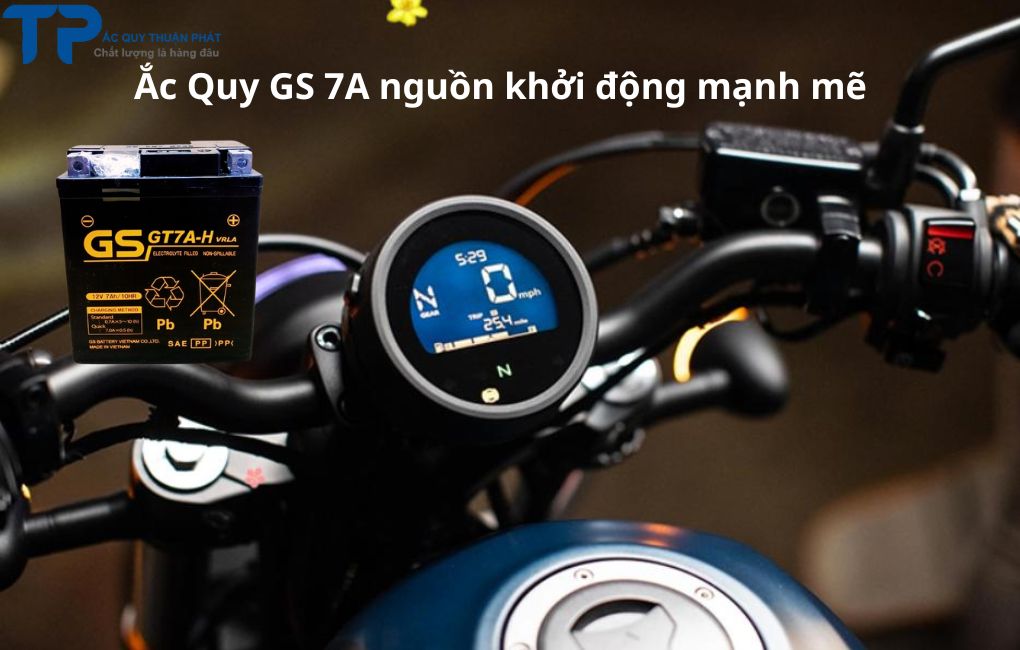 Ắc Quy GS7A nguồn khởi động mạnh mẽ