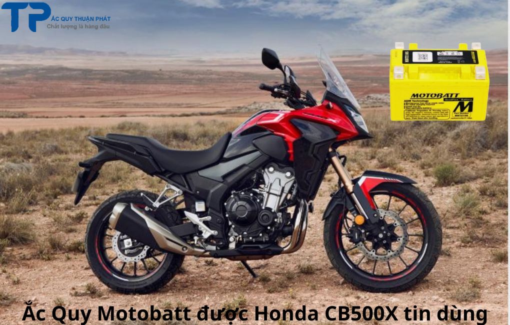 Ắc Quy Motobatt được Honda CB500X tin dùng