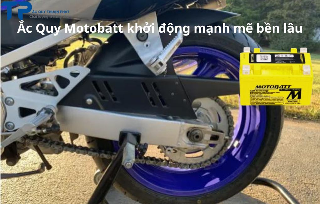 Ắc Quy Motobatt khởi động mạnh mẽ bên lâu