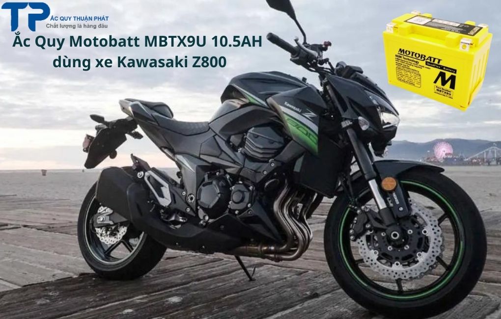 Ắc Quy Motobatt MBTX9U 10.5AH dùng xe Kawasaki Z800