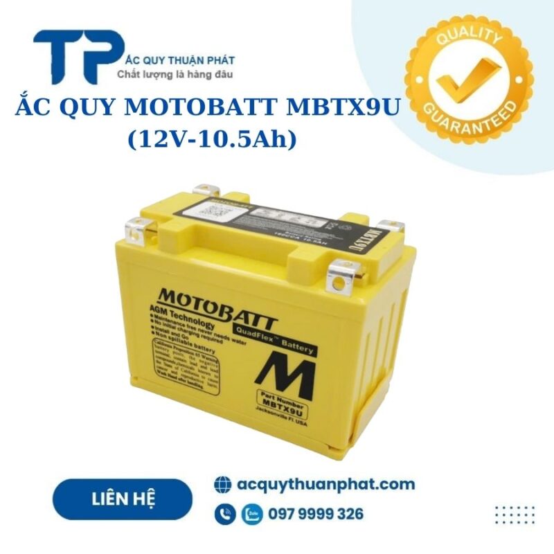 Ắc Quy Motobatt MBTX9U 12V - 10.5AH