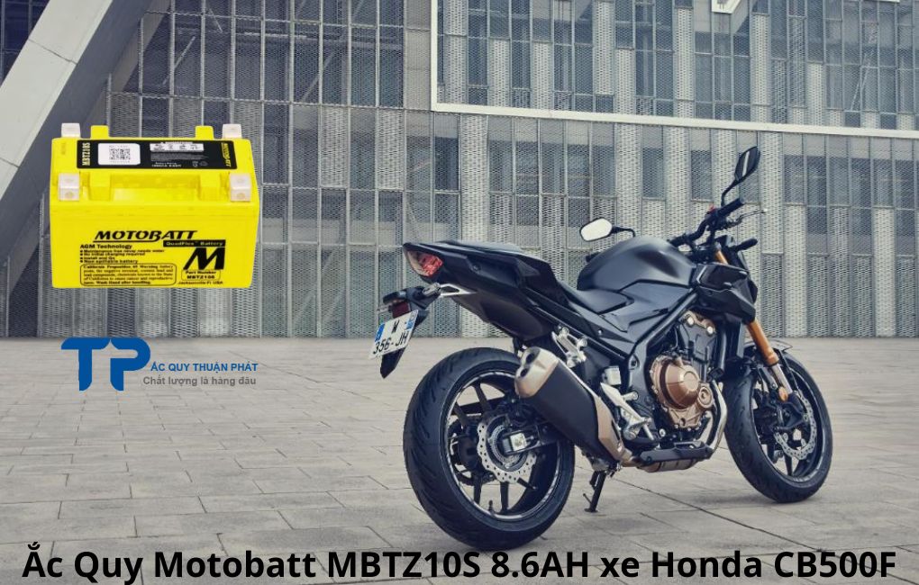 Ắc Quy Motobatt MBTZ10S 8.6AH xe Honda CB500F