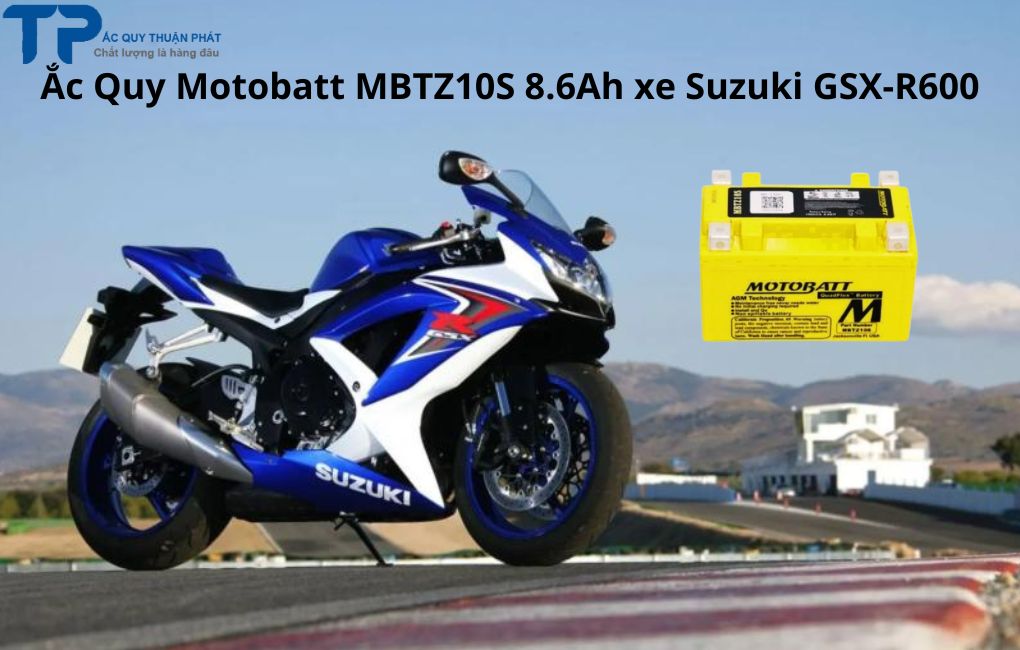 Ắc Quy Motobatt MBTZ10S 8.6AH xe Suzuki RSX-R600