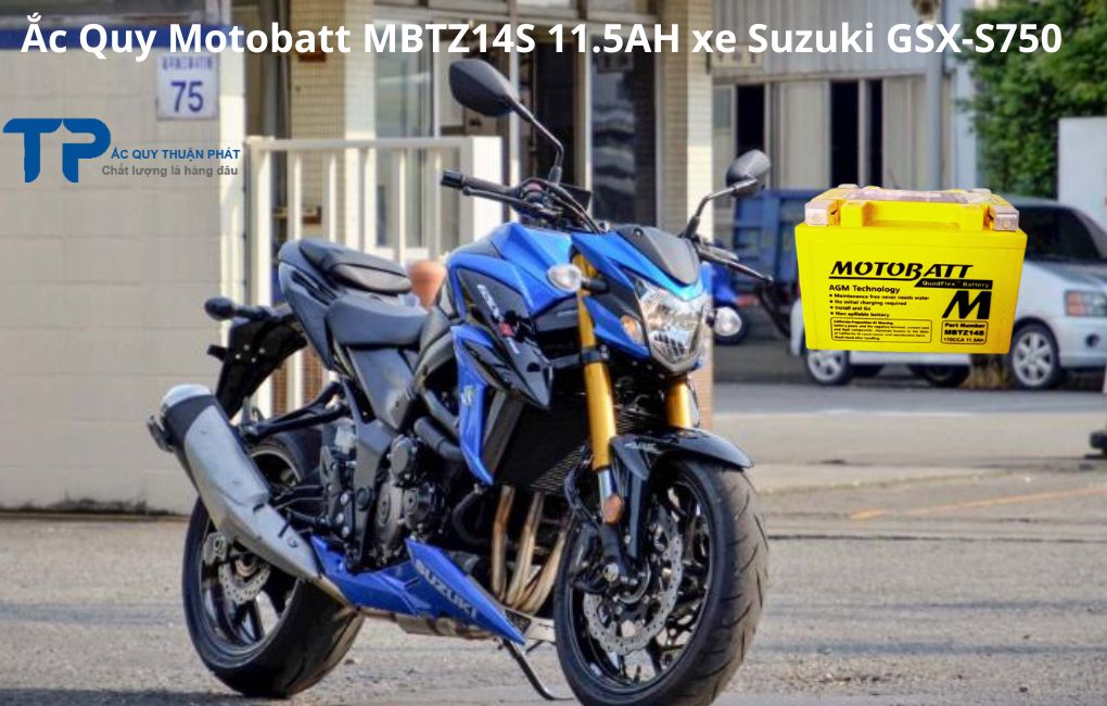 Ắc Quy Motobatt MBTZ14S 11.5AH xe Suzuki GSX-S750