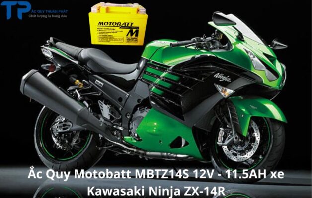 Ắc Quy Motobatt MBTZ14S 12V - 11.5AH xe Kawasaki Ninja ZR-14R