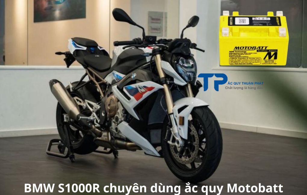 BMW S1000R chuyên dùng ắc quy Motobatt