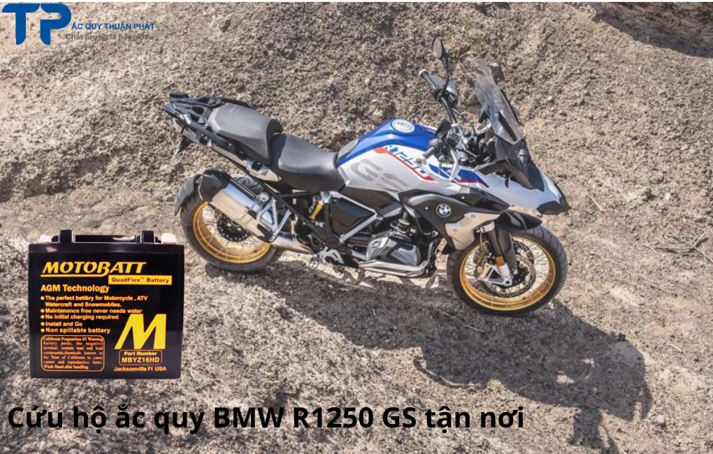 Cứu hộ ắc quy BMW R1250 GS tận nơi