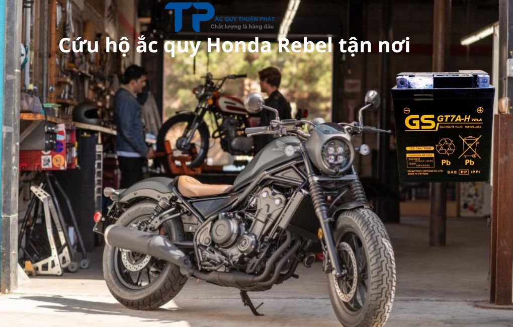 Cứu hộ ắc quy Honda Rebel tận nơi