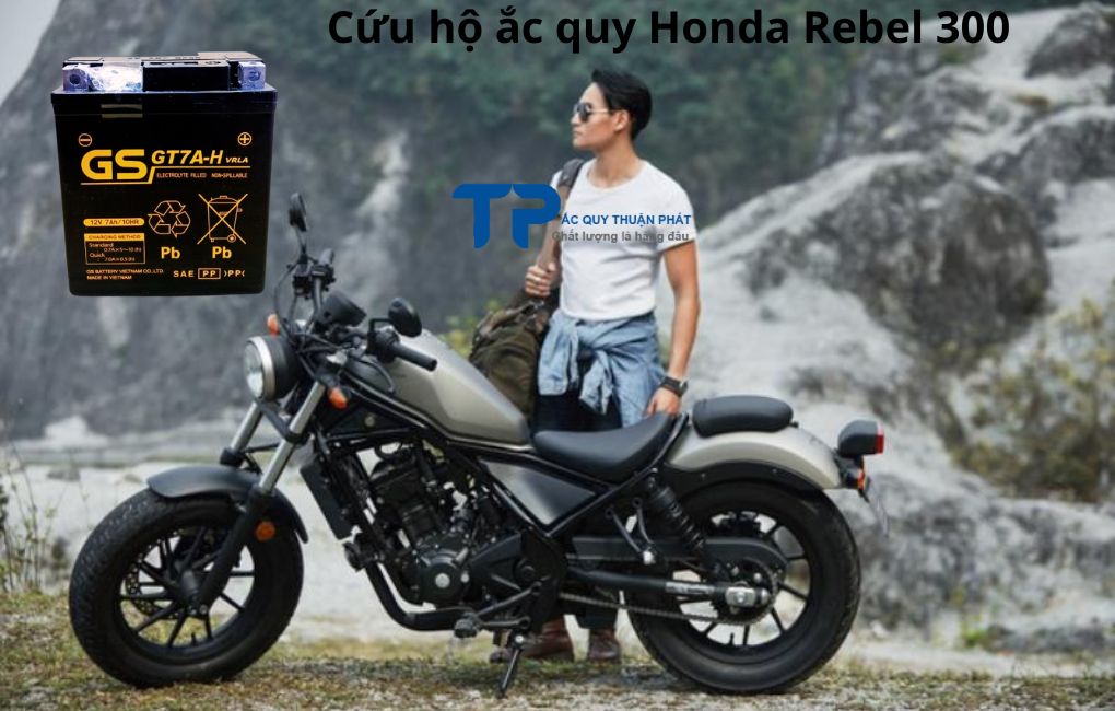 Cứu hộ ắc quy Honda Rebel300