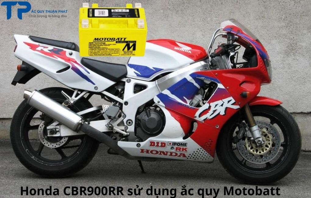 Honda CBR900RR sử dụng ắc quy Motobatt