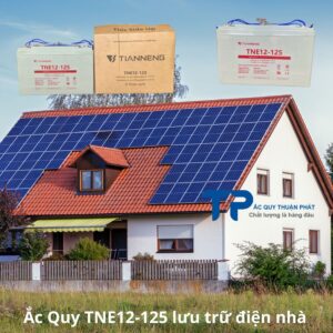 Ắc Quy TNE12-125 lưu trữ điện nhà