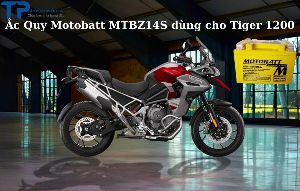 Ắc quy Motobatt MBTZ14S dùng cho Tiger 1200