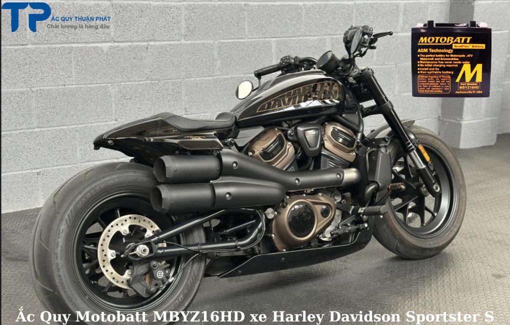 Ắc quy Motobatt MBYZ16HD xe Harley Davidson Sportster S