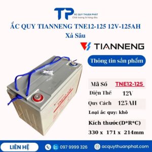 Ắc Quy Tianneng TNE12-125 12V - 125AH xả sâu