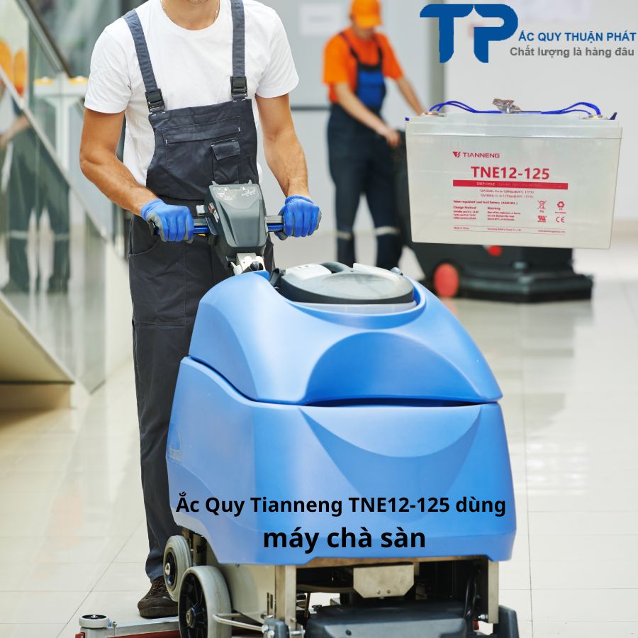 Ắc Quy Tianneng TNE12-125 được máy chà sàn tin dùng