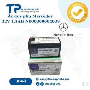 Ắc Quy Phụ Mercedes 12V - 1.2AH N000000004039