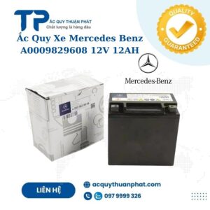 Bình ắc quy xe Mercedes Benz A0009829608 12V - 12AH