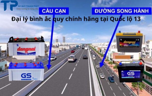Đại lý bình ắc quy chính hãng tại Quốc lộ 13