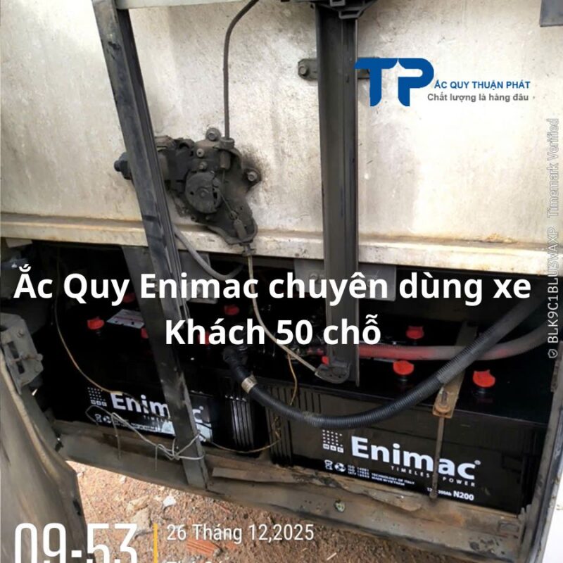 Ắc Quy Enimac chuyên dùng xe khách 50 chỗ