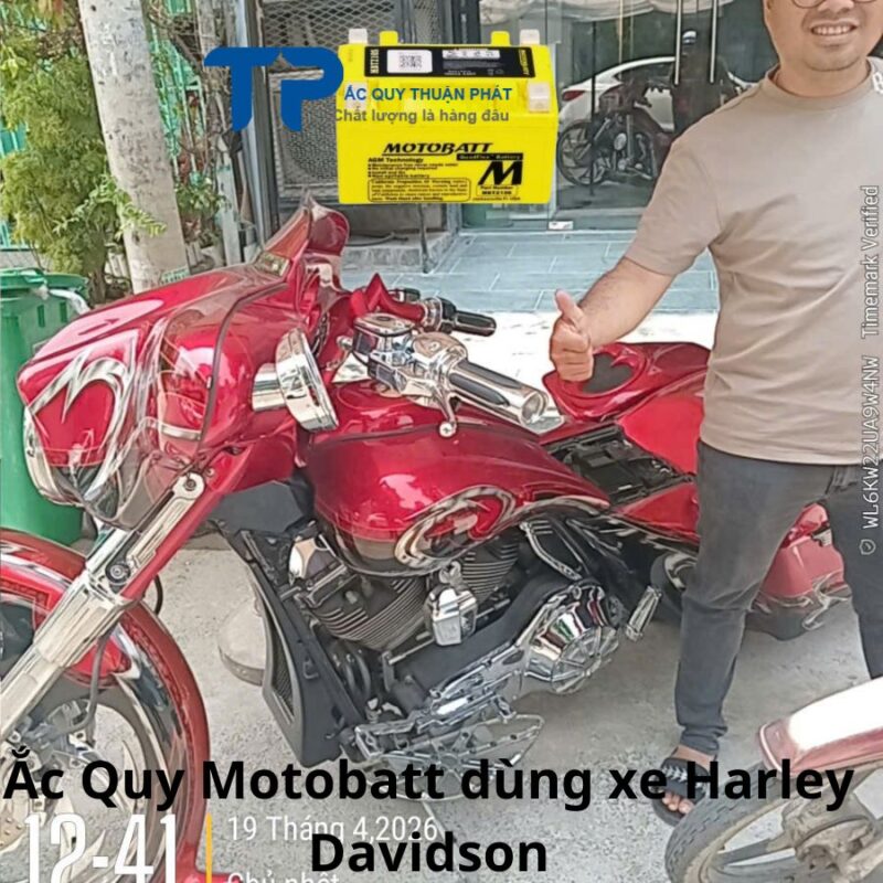 Ắc Quy Motobatt dùng xe Harley Davidson