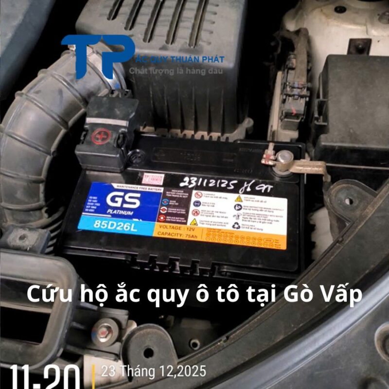 Cứu hộ ắc quy ô tô tại Gò Vấp