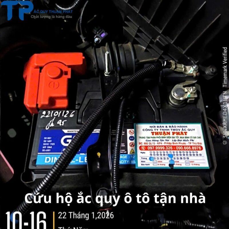 Cứu hộ ắc quy ô tô tận nhà