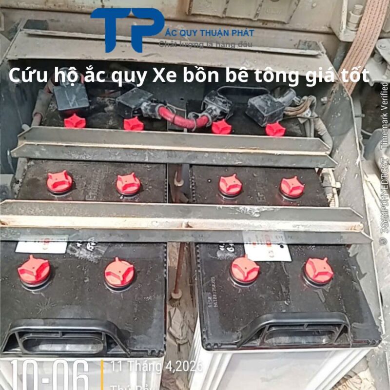 Cứu hộ ắc quy Xe Bồn bê tông giá tốt