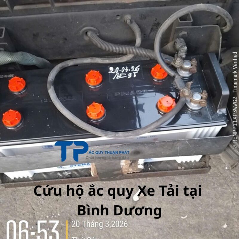 Cứu hộ ắc quy Xe Tải tại Bình Dương