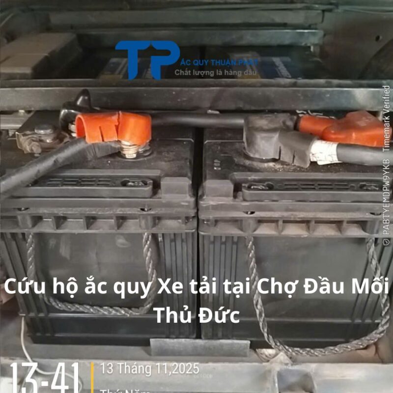 Cứu hộ ắc quy Xe Tải tại Chợ Đầu Mối Thủ Đức