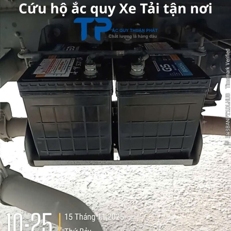 Cứu hộ ắc quy Xe Tải tận nơi