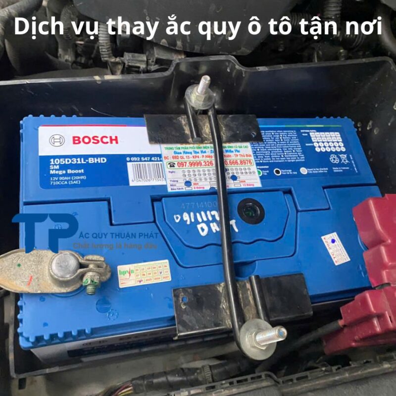 Dịch vụ thay ắc quy ô tô tận nơi