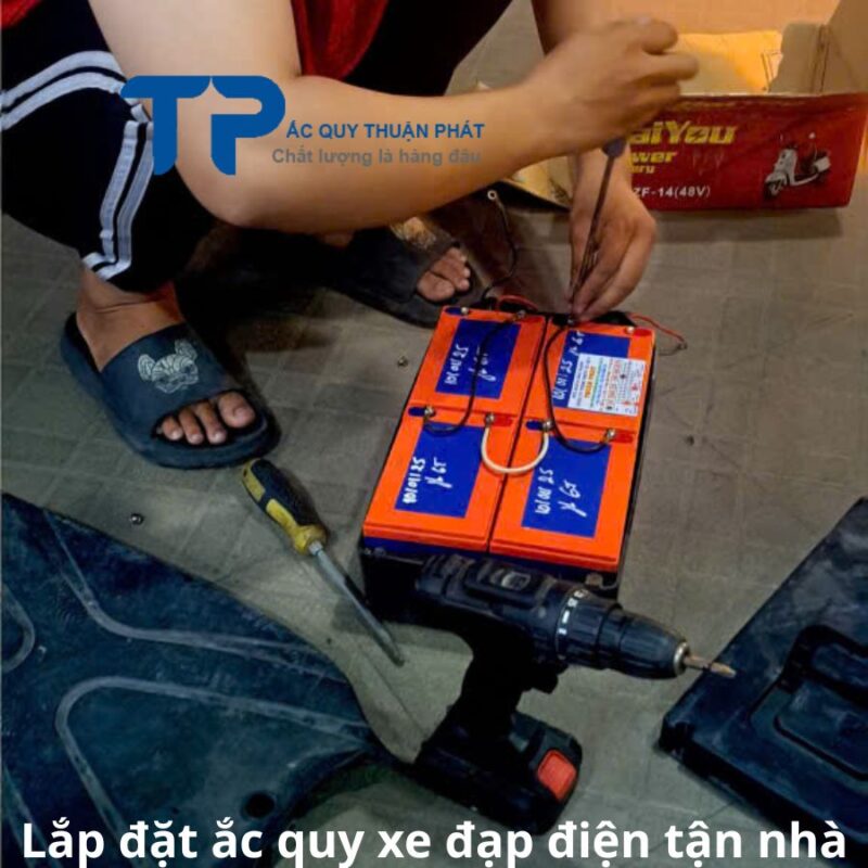 Lắp đặt ắc quy Xe Đạp Điện tận nhà
