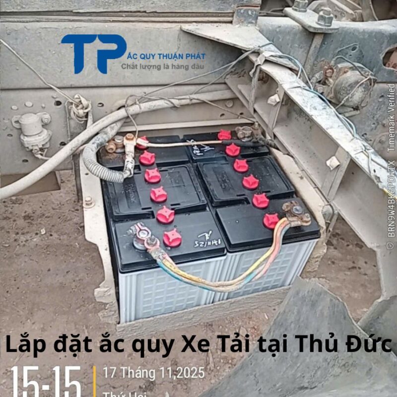 Lắp đặt ắc quy xe Tải tại Thủ Đức
