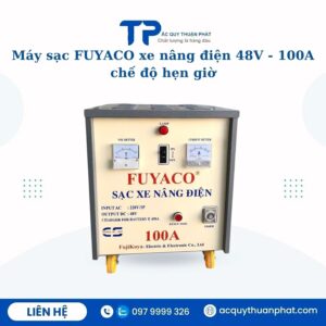 Máy sạc FUYACO xe nâng điện 48V - 100A chế độ hen giờ