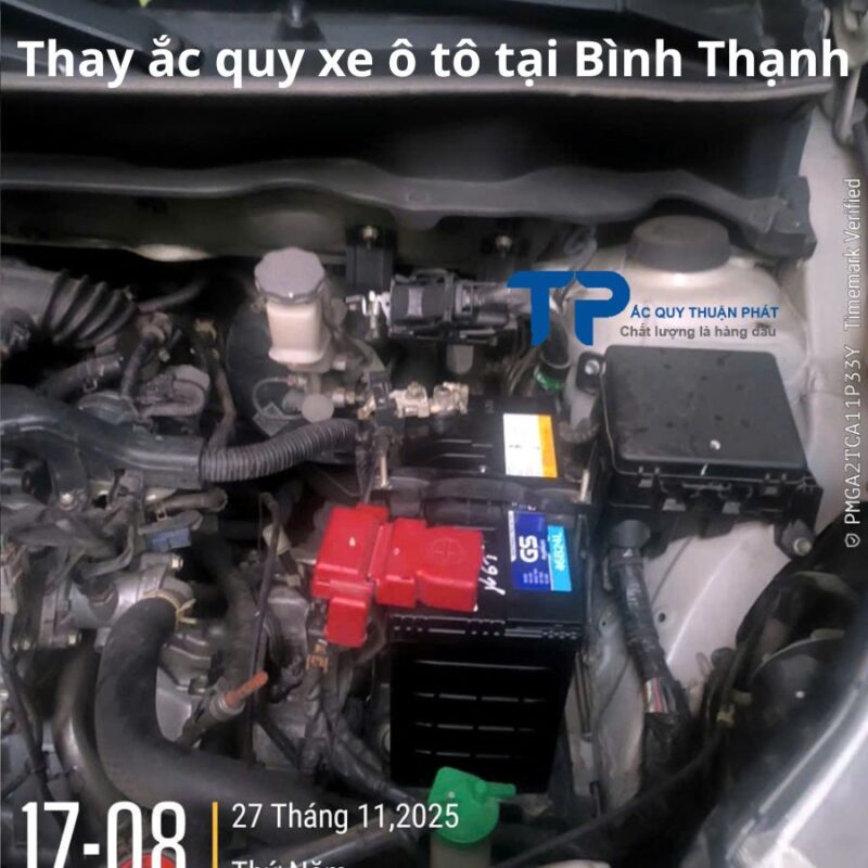 Thay ắc quy ô tô tại Bình Thạnh
