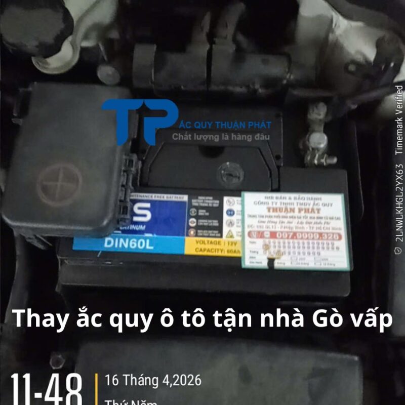 Thay ắc quy ô tô tận nhà Gò Vấp