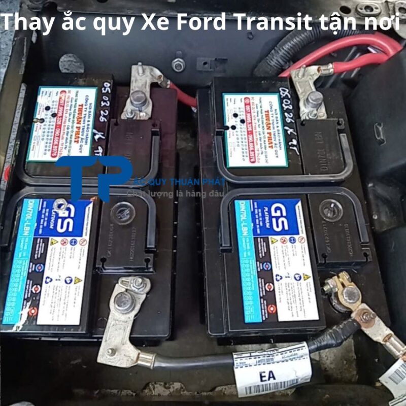 Thay ắc quy Xe Ford Transit tận nơi