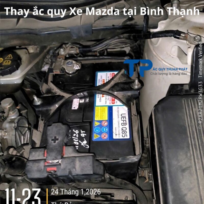 Thay ắc quy Xe Mazda tại Bình Thạnh