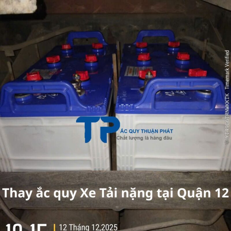Thay ắc quy Xe Tải Nặng tại Quận 12