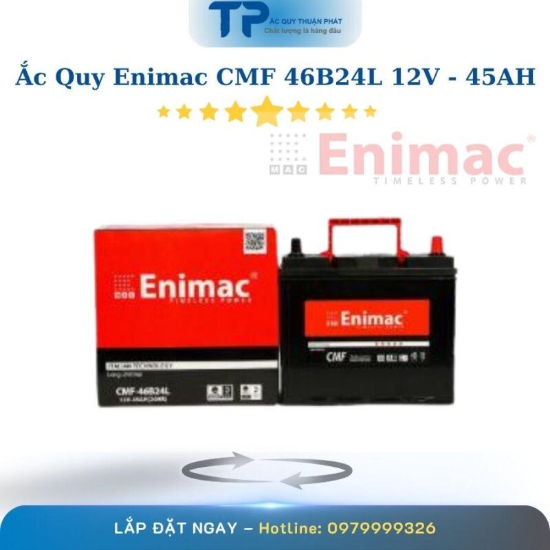 Ắc Quy Enimac CMF 46B24L 12V-45Ah Chính Hãng