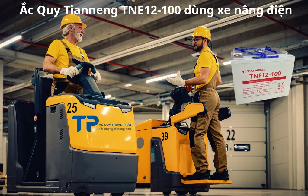 Ắc Quy Tianneng TNE12-100 dùng xe nâng điện