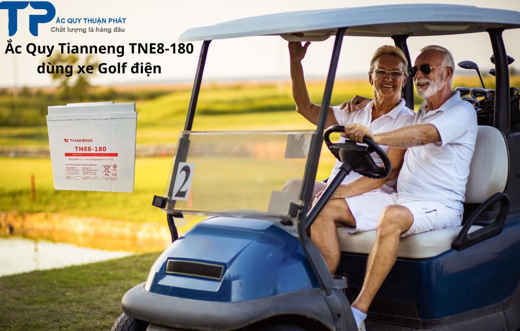 Ắc Quy Tianneng TNE8-180 dùng xe Golf điện