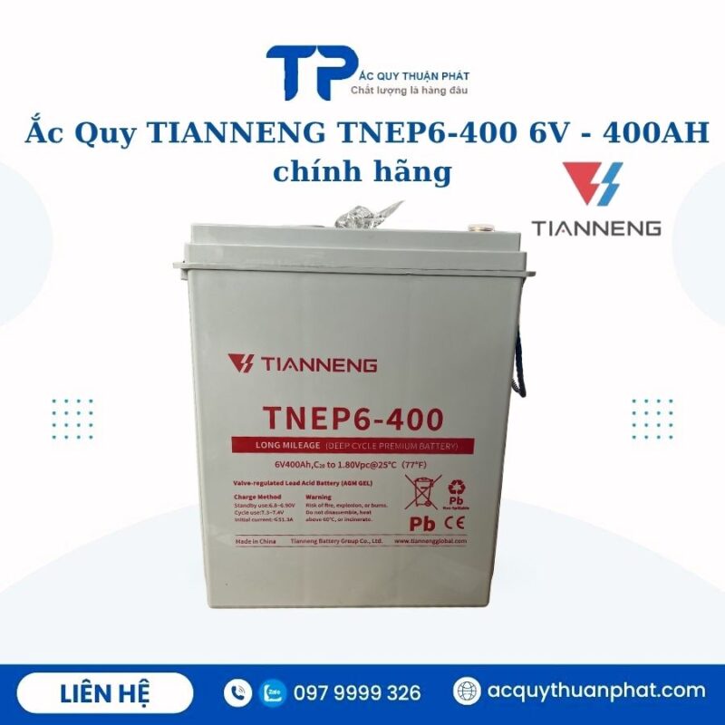 Ắc Quy Tianneng TNEP6-400 6V - 400AH chính hãng