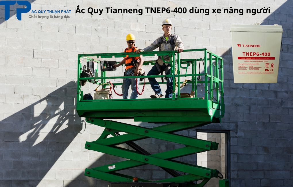 Ắc Quy Tianneng TNEP6-400 dùng xe nâng người