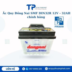 Alternative view of Bình ắc quy Đồng Nai SMF DIN32R 12V – 32AH