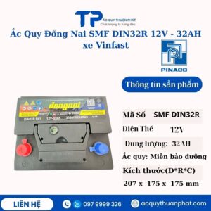 Ắc Quy Đồng Nai SMF DIN32R 12v - 32AH xe Vinfast