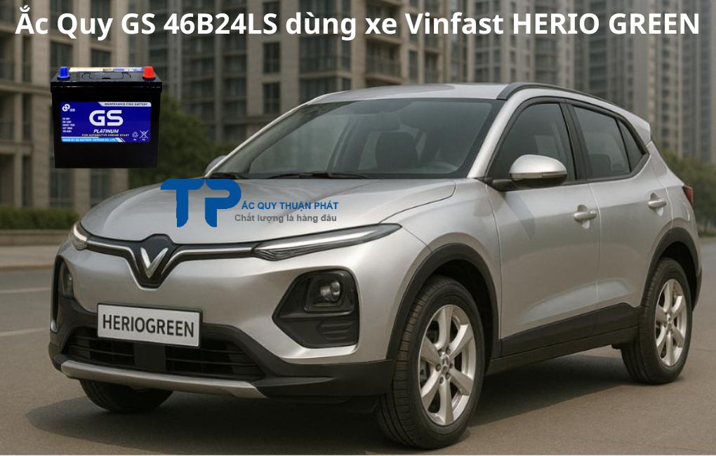 Ắc Quy GS 46B24LS dùng xe Vinfast HerioGreen