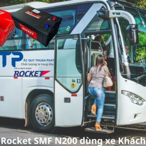 Ắc Quy Rocket SMF N200 dùng xe khách du lịch
