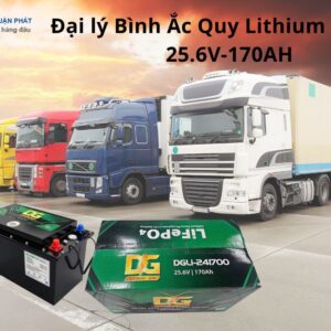 Đại lý bình ắc quy Lithium LFB DG 25.6V - 170AH